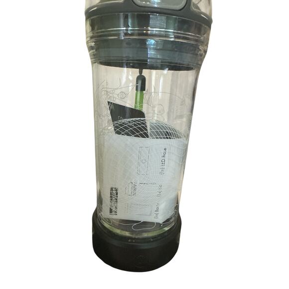 New 3D Water Bottle Flip Top Lid with Carry Strap Leak Resistant Plastic OpenBox - Picture 3 of 3